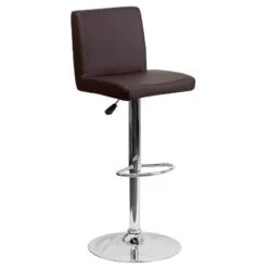 Flash Furniture Contemporary Vinyl Adjustable Height Barstool With Panel Back And Chrome Base 22 Flash Furniture Contemporary Vinyl Adjustable Height Barstool With Panel Back And Chrome Base -Furniture GUEST a940ac3b b969 49ad 8f16 4e5507442193