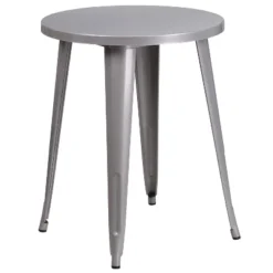 Flash Furniture Commercial Grade 24" Round Metal Indoor-Outdoor Table -Furniture GUEST a975db80 33ce 404c b031 cbac98e87e66