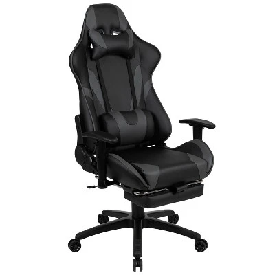 Flash Furniture X30 Gaming Chair Racing Office Ergonomic Computer Chair With Fully Reclining Back And Slide-Out Footrest In Red LeatherSoft 14 Flash Furniture X30 Gaming Chair Racing Office Ergonomic Computer Chair With Fully Reclining Back And Slide-Out Footrest In Red LeatherSoft - Image 14