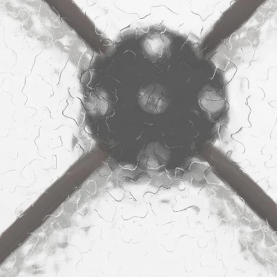 Flash Furniture Bellamy 31.5'' Round Tempered Glass Metal Table 2 Flash Furniture Bellamy 31.5'' Round Tempered Glass Metal Table - Image 2