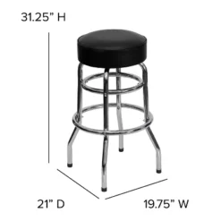 Flash Furniture Double Ring Chrome Barstool 13 Flash Furniture Double Ring Chrome Barstool -Furniture GUEST aaa24f52 09e8 47c6 ab74 e77e02e33a8f