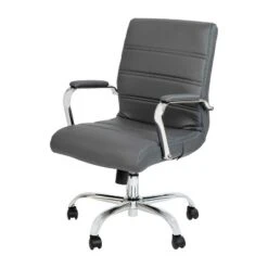 Flash Furniture Mid-Back Executive Swivel Office Chair With Metal Frame And Arms 33 Flash Furniture Mid-Back Executive Swivel Office Chair With Metal Frame And Arms -Furniture GUEST ab29fc38 943e 4659 b25b f1671cf3de0e