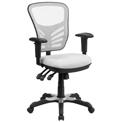 Flash Furniture Mid-Back Mesh Multifunction Executive Swivel Ergonomic Office Chair With Adjustable Arms 12 Flash Furniture Mid-Back Mesh Multifunction Executive Swivel Ergonomic Office Chair With Adjustable Arms - Image 12