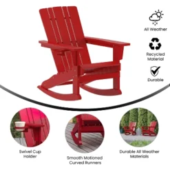 Flash Furniture Halifax HDPE Adirondack Chair With Cup Holder And Pull Out Ottoman, All-Weather HDPE Indoor/Outdoor Chair 18 Flash Furniture Halifax HDPE Adirondack Chair With Cup Holder And Pull Out Ottoman, All-Weather HDPE Indoor/Outdoor Chair -Furniture GUEST ac3337cd ce0f 469a a304 740c6b44f43a
