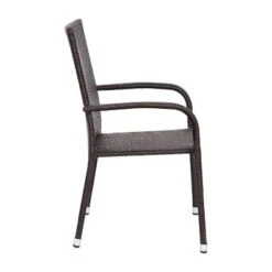 Flash Furniture Maxim Indoor/Outdoor Wicker Dining Chairs With Fade & Weather-Resistant Steel Frames For Patio And Deck -Furniture GUEST acd70fd8 fd2b 4bc9 8499 9c584fcdc8e9