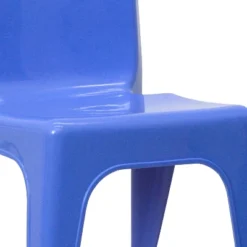Flash Furniture 2 Pack Blue Plastic Stackable School Chair With Carrying Handle And 11" Seat Height -Furniture GUEST add1e332 420e 4326 a1e5 9f38b67c0974