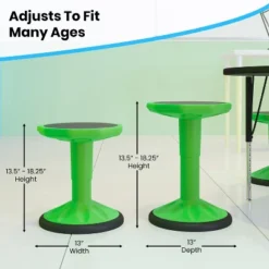 Flash Furniture Carter Adjustable Height Kids Flexible Active Stool For Classroom And Home With Non-Skid Bottom, 14" - 18" Seat Height 29 Flash Furniture Carter Adjustable Height Kids Flexible Active Stool For Classroom And Home With Non-Skid Bottom, 14" - 18" Seat Height -Furniture GUEST aedbd643 0d3d 47e1 8442 a4ffab535f4c