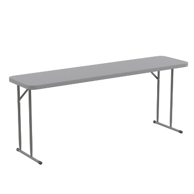 Flash Furniture 6-Foot Plastic Folding Training Table 11 Flash Furniture 6-Foot Plastic Folding Training Table - Image 11