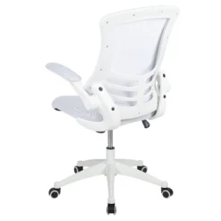 Flash Furniture Mid-Back White Mesh Swivel Ergonomic Task Office Chair With White Frame And Flip-Up Arms 20 Flash Furniture Mid-Back White Mesh Swivel Ergonomic Task Office Chair With White Frame And Flip-Up Arms -Furniture GUEST af1d5d5b db68 447c a975 a2bc96553ea2