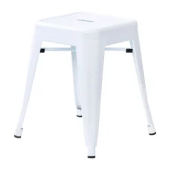 Flash Furniture 18" Table Height Stool, Stackable Backless Metal Indoor Dining Stool, Commercial Grade Restaurant Stool - Set Of 4 -Furniture GUEST b0fef006 b8d5 44d1 ab33 175943021881