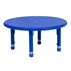 Flash Furniture 33" Round Plastic Height Adjustable Activity Table 18 Flash Furniture 33" Round Plastic Height Adjustable Activity Table -Furniture GUEST b1dd6dd3 4bcf 43ae acee 5a4eb3531530