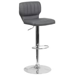 Flash Furniture Contemporary Vinyl Adjustable Height Barstool With Vertical Stitch Back And Chrome Base 30 Flash Furniture Contemporary Vinyl Adjustable Height Barstool With Vertical Stitch Back And Chrome Base -Furniture GUEST b1fb3af1 3ff2 4473 9ffe a17967d890e4