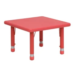 Flash Furniture 24" Square Plastic Height Adjustable Activity Table -Furniture GUEST b21074ac b323 40e1 8336 f944973aa713