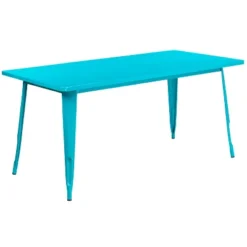Flash Furniture Commercial Grade 31.5" X 63" Rectangular Metal Indoor-Outdoor Table -Furniture GUEST b26c1e5e ca03 46aa b923 ae49e11e17ee