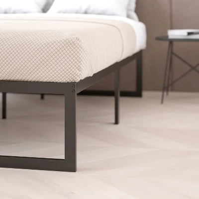 Flash Furniture 14 Inch Metal Platform Bed Frame - No Box Spring Needed With Steel Slat Support And Quick Lock Functionality 7 Flash Furniture 14 Inch Metal Platform Bed Frame - No Box Spring Needed With Steel Slat Support And Quick Lock Functionality - Image 7