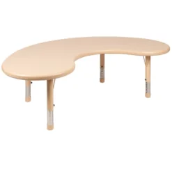 Flash Furniture 35"W X 65"L Half-Moon Plastic Height Adjustable Activity Table 25 Flash Furniture 35"W X 65"L Half-Moon Plastic Height Adjustable Activity Table -Furniture GUEST b41a476b 5d1a 469c a2e7 786f5409a674