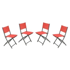 Flash Furniture Brazos Series Outdoor 4pcs Folding Chair With Flex Comfort Material And Metal Frame -Furniture GUEST b5fca3d4 e854 4e66 95e9 5b36374911f5