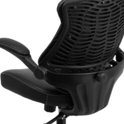 Flash Furniture Kale Mid-Back Black LeatherSoft Executive Swivel Ergonomic Office Chair With Back Angle Adjustment And Flip-Up Arms -Furniture GUEST b71f6a45 aa3a 4374 b002 7cd30d7df1aa