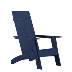 Flash Furniture Sawyer Modern All-Weather Poly Resin Wood Adirondack Chair -Furniture GUEST b756ed21 395b 4b20 b3cd a2655706ee78