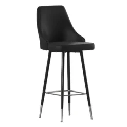 Flash Furniture Shelly Set Of 2 Commercial LeatherSoft Bar Height Stools With Solid Black Metal Frames And Chrome Accented Feet And Footrests 21 Flash Furniture Shelly Set Of 2 Commercial LeatherSoft Bar Height Stools With Solid Black Metal Frames And Chrome Accented Feet And Footrests -Furniture GUEST b76b6aec 93b5 4625 9be7 a10ee7f6ad62