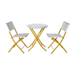 Flash Furniture Rouen Three Piece Folding French Bistro Set In PE Rattan With Metal Frames For Indoor And Outdoor Use 26 Flash Furniture Rouen Three Piece Folding French Bistro Set In PE Rattan With Metal Frames For Indoor And Outdoor Use -Furniture GUEST b7c07b12 0cf4 4874 addc bd8b8dfa67ae