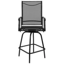 Flash Furniture Valerie Patio Bar Height Stools Set Of 2, All-Weather Textilene Swivel Patio Stools And Deck Chairs With High Back & Armrests 19 Flash Furniture Valerie Patio Bar Height Stools Set Of 2, All-Weather Textilene Swivel Patio Stools And Deck Chairs With High Back & Armrests -Furniture GUEST b7cc09c5 c29e 43ad 9f4c afa0a8d24589