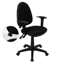 Flash Furniture Mid-Back Fabric Multifunction Swivel Ergonomic Task Office Chair With Adjustable Lumbar Support And Adjustable Arms 11 Flash Furniture Mid-Back Fabric Multifunction Swivel Ergonomic Task Office Chair With Adjustable Lumbar Support And Adjustable Arms -Furniture GUEST b845a6b2 f270 4891 a432 e4713f938d99