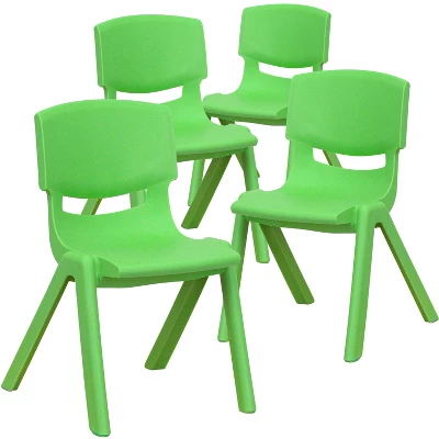 Flash Furniture 4 Pack Plastic Stackable School Chair With 12'' Seat Height 12 Flash Furniture 4 Pack Plastic Stackable School Chair With 12'' Seat Height - Image 12