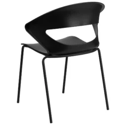 Flash Furniture HERCULES Series 440 Lb. Capacity Black Stack Chair -Furniture GUEST b9d01dad 3b25 4465 b715 c7abb23cc675