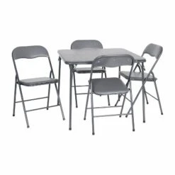 Flash Furniture 5 Piece Folding Card Table And Chair Set -Furniture GUEST badfcbc0 c41d 4f9b bb58 c921f29d10ef
