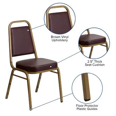 Flash Furniture HERCULES Series Trapezoidal Back Stacking Banquet Chair With 2.5" Thick Seat 3 Flash Furniture HERCULES Series Trapezoidal Back Stacking Banquet Chair With 2.5" Thick Seat - Image 3