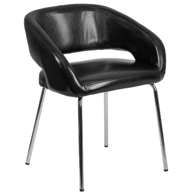 Flash Furniture Fusion Series Contemporary LeatherSoft Side Reception Chair With Chrome Legs 13 Flash Furniture Fusion Series Contemporary LeatherSoft Side Reception Chair With Chrome Legs - Image 13