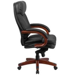 Flash Furniture High Back Black LeatherSoft Executive Ergonomic Office Chair With Synchro-Tilt Mechanism, Mahogany Wood Base And Arms 15 Flash Furniture High Back Black LeatherSoft Executive Ergonomic Office Chair With Synchro-Tilt Mechanism, Mahogany Wood Base And Arms -Furniture GUEST bd0c59d9 a923 4af2 9bac 91e19485dec0