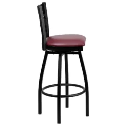 Flash Furniture Black ''X'' Back Swivel Metal Barstool -Furniture GUEST bd414b72 7e04 494d 9707 3cd29734de02