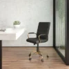 Flash Furniture Mid-Back Executive Swivel Office Chair With Metal Frame And Arms