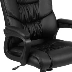 Flash Furniture Flash Fundamentals Big & Tall 400 Lb. Rated LeatherSoft Swivel Office Chair With Padded Arms 24 Flash Furniture Flash Fundamentals Big & Tall 400 Lb. Rated LeatherSoft Swivel Office Chair With Padded Arms -Furniture GUEST bda4a818 7306 4f72 abd1 80b000c5744b