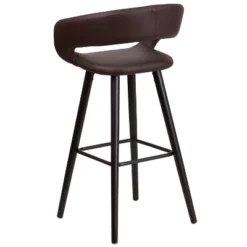 Flash Furniture Brynn Series 29'' High Contemporary Vinyl Rounded Back Barstool With Cappuccino Wood Frame 16 Flash Furniture Brynn Series 29'' High Contemporary Vinyl Rounded Back Barstool With Cappuccino Wood Frame -Furniture GUEST bdb44943 856a 492a 9d95 d7f14c644a0f