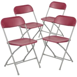 Flash Furniture Hercules™ Series Plastic Folding Chair - 4 Pack 650LB Weight Capacity -Furniture GUEST bdbac361 1b28 49d5 a539 7b96cd397e5f