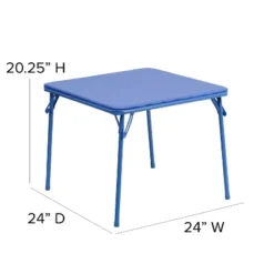 Flash Furniture Kids Colorful 5 Piece Folding Table And Chair Set