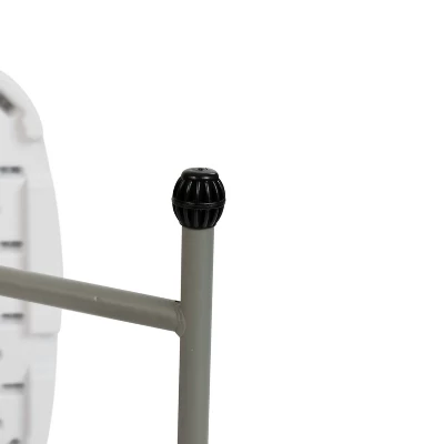 Flash Furniture Indoor/Outdoor Plastic Folding Table, Adjustable Height Commercial Grade Side Table, Laptop Table, TV Tray 2 Flash Furniture Indoor/Outdoor Plastic Folding Table, Adjustable Height Commercial Grade Side Table, Laptop Table, TV Tray - Image 2