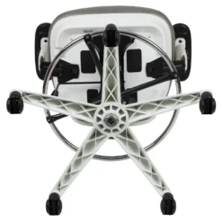 Flash Furniture Mid-Back Mesh Ergonomic Drafting Chair With Adjustable Chrome Foot Ring, Adjustable Arms -Furniture GUEST be79c377 3a9f 44b6 8ee1 92d625e6746d