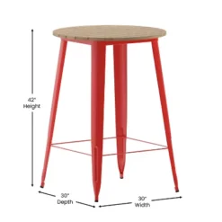 Flash Furniture Declan Commercial Indoor/Outdoor Bar Top Table, 30" Round All Weather Poly Resin Top With Steel Base 17 Flash Furniture Declan Commercial Indoor/Outdoor Bar Top Table, 30" Round All Weather Poly Resin Top With Steel Base -Furniture GUEST bec23d65 fd0f 4e5f b229 142e77cbefa0