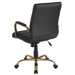 Flash Furniture Mid-Back Executive Swivel Office Chair With Metal Frame And Arms 23 Flash Furniture Mid-Back Executive Swivel Office Chair With Metal Frame And Arms -Furniture GUEST bee46ff8 1abc 494b b6e9 68609543b7e4