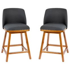 Flash Furniture Julia Set Of 2 Transitional Upholstered Counter Stools With Nailhead Trim And Solid Wood Frames 24 Flash Furniture Julia Set Of 2 Transitional Upholstered Counter Stools With Nailhead Trim And Solid Wood Frames -Furniture GUEST bfca7773 0ca3 4fe6 96ef 087f59b9f856