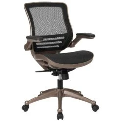 Flash Furniture Mid-Back Transparent Mesh Executive Swivel Office Chair With Flip-Up Arms 23 Flash Furniture Mid-Back Transparent Mesh Executive Swivel Office Chair With Flip-Up Arms -Furniture GUEST c06be90c 92bb 4d39 802b 709784bd514f