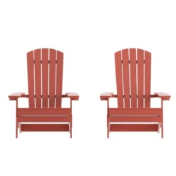 Flash Furniture Set Of 2 Charlestown All-Weather Poly Resin Folding Adirondack Chair 34 Flash Furniture Set Of 2 Charlestown All-Weather Poly Resin Folding Adirondack Chair -Furniture GUEST c078e6e0 2a65 44c1 8c9e cc145b930bf3