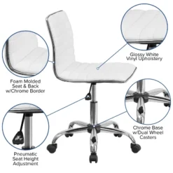 Flash Furniture 48" Wide Black Electric Height Adjustable Standing Desk With Designer Armless White Ribbed Swivel Task Office Chair 16 Flash Furniture 48" Wide Black Electric Height Adjustable Standing Desk With Designer Armless White Ribbed Swivel Task Office Chair -Furniture GUEST c1e3b465 8066 4dc1 b701 baa01b5a223e