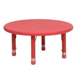 Flash Furniture 33" Round Plastic Height Adjustable Activity Table 20 Flash Furniture 33" Round Plastic Height Adjustable Activity Table -Furniture GUEST c2397513 2406 434a 9bfa a8bf5e142b7d