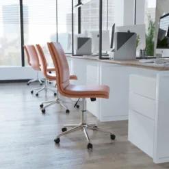 Flash Furniture Madigan Mid-Back Armless Swivel Task Office Chair With Upholstery And Adjustable Metal Base 17 Flash Furniture Madigan Mid-Back Armless Swivel Task Office Chair With Upholstery And Adjustable Metal Base -Furniture GUEST c24f63c2 4819 4800 a017 3c37292d3768