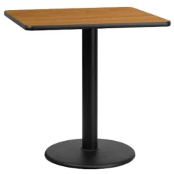Flash Furniture 30'' Square Laminate Table Top With 18'' Round Table Height Base -Furniture GUEST c250036c 6880 40d3 a42c f5414ce920d6